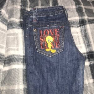 Vintage low rise bootcut jeans